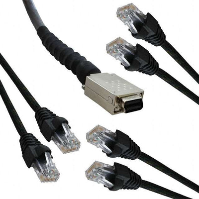 1-1499520-1 by TE Connectivity AMP Connectors - C/A MRJ21/RJ45 GBE GRAY CMR