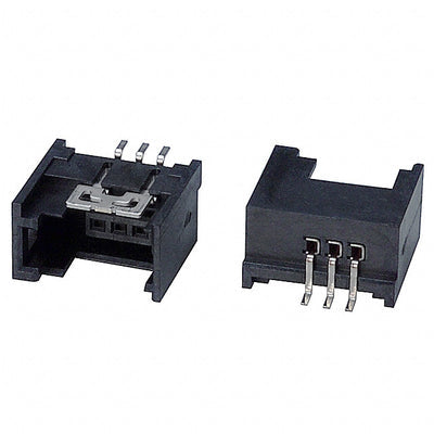 1-1565994-3 by TE Connectivity AMP Connectors - CONNECTOR HDR 3POS 0.079 GOLD SMD R/A