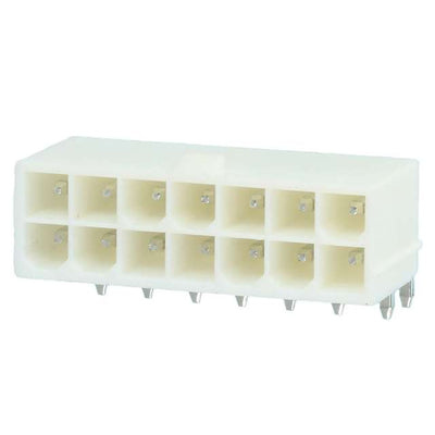 1-1586042-4 by TE Connectivity AMP Connectors - CONNECTOR HEADER R/A 14POS 4.2MM