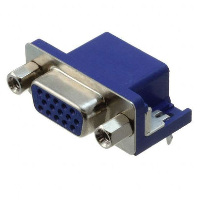 1-1734344-2 by TE Connectivity AMP Connectors - CONNECTOR D-SUB HD RCPT 15P R/A SLDR