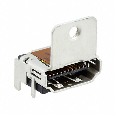 1-1747981-4 by TE Connectivity AMP Connectors - CONNECTOR RECPT HDMI 19POS PNL MNT R/A