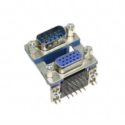 1-1775210-1 by TE Connectivity AMP Connectors - CONNECTOR D-SUB PLUG/RCPT 9/15POS R/A