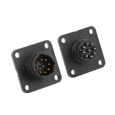 1-206852-1 by TE Connectivity AMP Connectors - CONNECTOR RECPT MALE 9POS GOLD SOLDER