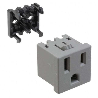 1-208979-1 by TE Connectivity AMP Connectors - PWR ENT RCPT NEMA5-15 PANEL IDC