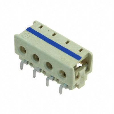 1-2106489-4 by TE Connectivity AMP Connectors - CONNECTOR WIRE IDC 4POS 20AWG PCB RA