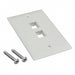 1-2111022-3 by TE Connectivity AMP Connectors - FACEPLATE SNGL GANG 2PORT WHITE