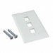 1-2111023-3 by TE Connectivity AMP Connectors - FACEPLATE SNGL GANG 3PORT WHITE