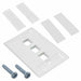 1-2111038-3 by TE Connectivity AMP Connectors - FACEPLATE SNGL GANG 3PORT WHITE