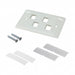 1-2111203-3 by TE Connectivity AMP Connectors - FACEPLATE SNGL GANG 4PORT WHITE