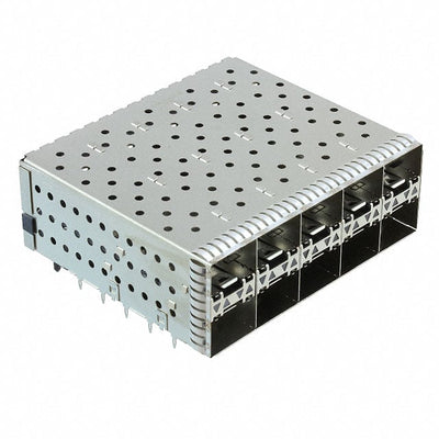 1-2132403-5 by TE Connectivity AMP Connectors - CONNECTOR SFP+ RCP W/CAGE 2X5 200P RA