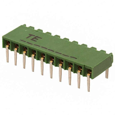 1-216602-0 by TE Connectivity AMP Connectors - CONNECTOR RECPT 10POS 0.1 GOLD PCB R/A