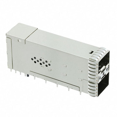 1-2198318-9 by TE Connectivity AMP Connectors - CONNECTOR ZSFP+ RCP W/CAGE 2X1 40P RA