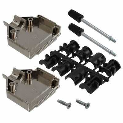 1-2198617-5 by TE Connectivity AMP Connectors - CONNECTOR BACKSHELL 15POS 180DEG SHLD