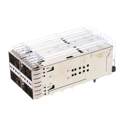 1-2308171-0 by TE Connectivity AMP Connectors - CONNECTOR ZQSFP+ RCP CAGE 2X2 152P RA