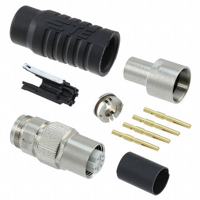 1-2823446-5 by TE Connectivity AMP Connectors - CONNECTOR RECPT FMALE 4POS GOLD CRIMP