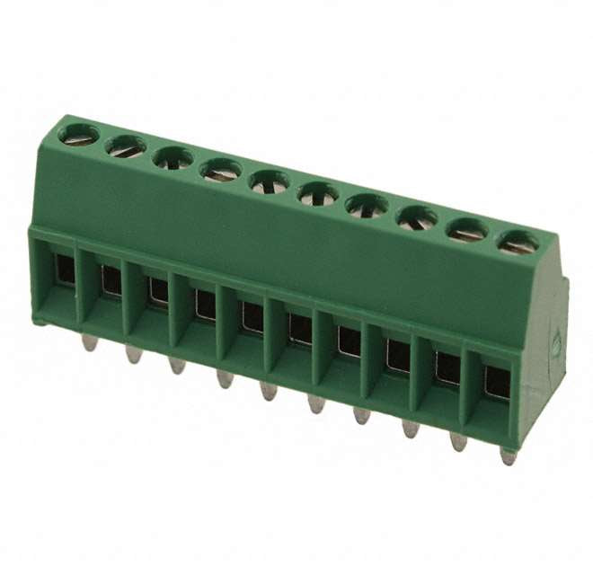 1-282834-0 by TE Connectivity AMP Connectors - TERM BLK 10P SIDE ENT 2.54MM PCB