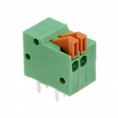 1-2834016-2 by TE Connectivity AMP Connectors - TERM BLK 2P SIDE ENT 2.54MM PCB