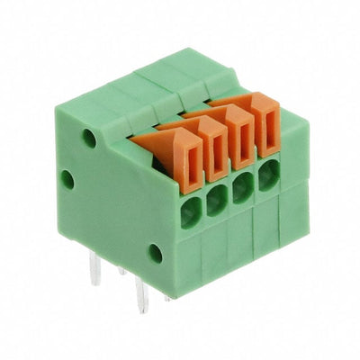 1-2834016-4 by TE Connectivity AMP Connectors - TERM BLK 4P SIDE ENT 2.54MM PCB