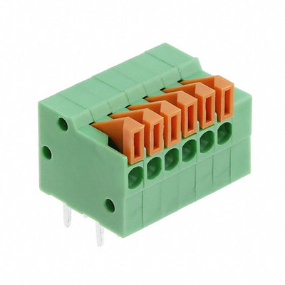 1-2834016-6 by TE Connectivity AMP Connectors - TERM BLK 6P SIDE ENT 2.54MM PCB