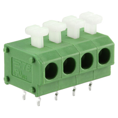 1-2834017-4 by TE Connectivity AMP Connectors - TERM BLK 4P SIDE ENT 3.81MM PCB