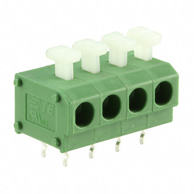 1-2834018-4 by TE Connectivity AMP Connectors - TERM BLK 4POS SIDE ENTRY 5MM PCB