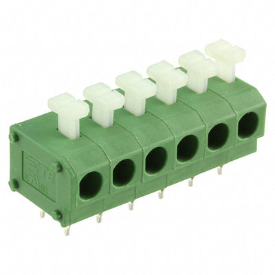 1-2834018-6 by TE Connectivity AMP Connectors - TERM BLK 6POS SIDE ENTRY 5MM PCB