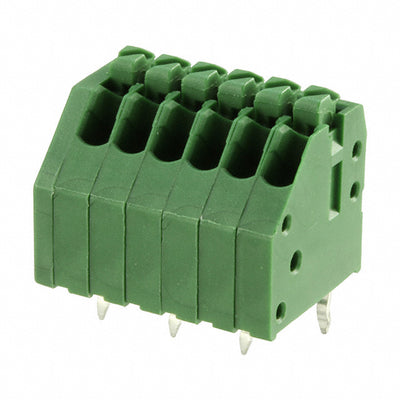 1-2834021-6 by TE Connectivity AMP Connectors - TERM BLK 6P TOP ENTRY 2.5MM PCB