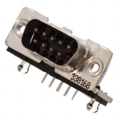 1-338168-2 by TE Connectivity AMP Connectors - CONNECTOR D-SUB PLUG 9POS R/A SLDR