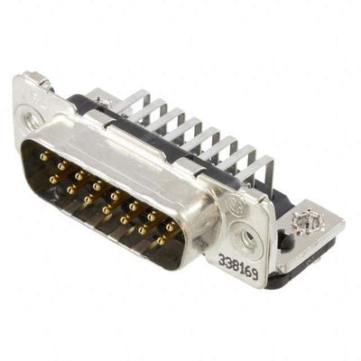 1-338169-2 by TE Connectivity AMP Connectors - CONNECTOR D-SUB PLUG 15POS R/A SLDR