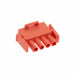 1-350779-3 by TE Connectivity AMP Connectors - CONNECTOR PLUG HSG 4POS ORANGE