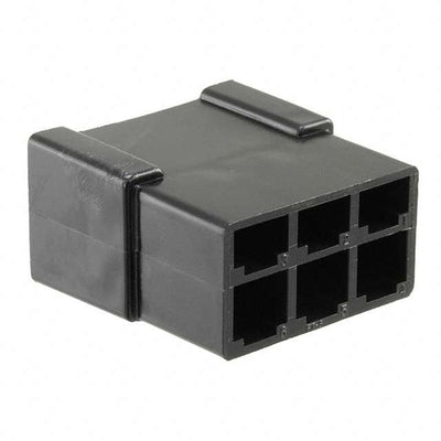 1-480282-0 by TE Connectivity AMP Connectors - CONNECTOR MALE TAB HSG 0.25 6POS BLK
