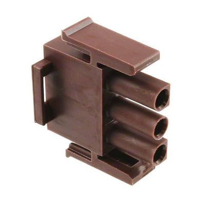1-480700-1 by TE Connectivity AMP Connectors - CONNECTOR PLUG HSG 3POS BROWN