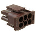 1-480704-1 by TE Connectivity AMP Connectors - CONNECTOR PLUG HSG 6POS UNIV BRN