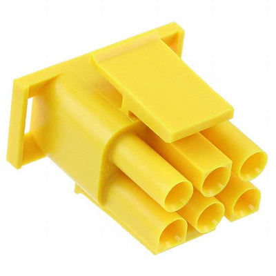 1-480704-4 by TE Connectivity AMP Connectors - CONNECTOR PLUG HSG 6POS YELLOW