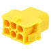 1-480705-4 by TE Connectivity AMP Connectors - CONNECTOR RECPT HSG 6POS YELLOW