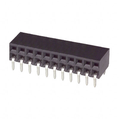 1-535512-9 by TE Connectivity AMP Connectors - CONNECTOR RECPT 22POS 0.1 GOLD PCB R/A