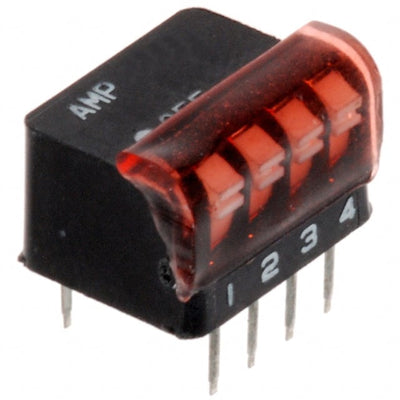 1-5435802-5 by TE Connectivity ALCOSWITCH Switches - SWITCH PIANO DIP SPST 25MA 24V