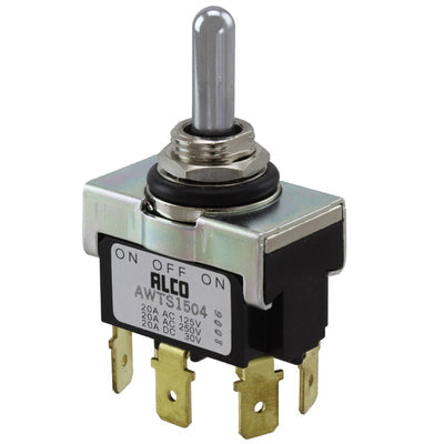 1-6437630-1 by TE Connectivity ALCOSWITCH Switches - SWITCH TOGGLE DPDT 20A 125V