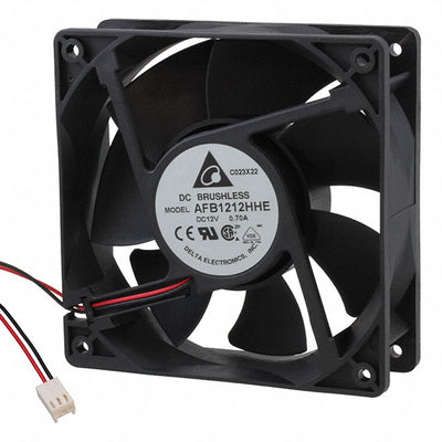1-NPO/603-1329 by Delta Electronics - FAN AXL 120X38MM 12VDC RECT CONN