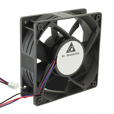 1-NPT/603-1335 by Delta Electronics - FAN AXL 120X38MM 12VDC RECT CONN