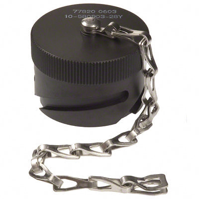 10-580903-28Y by Amphenol Industrial Operations - CONNECTOR PROTECTIVE COVER 28 BLACK