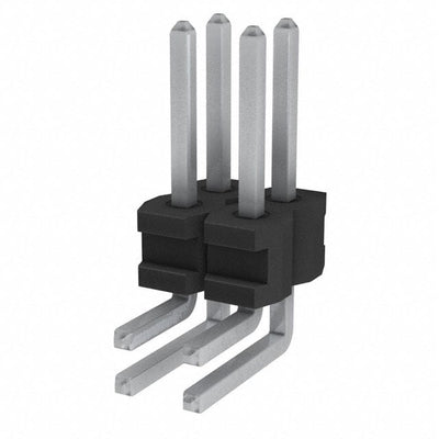 10007607-401-04LF by Amphenol ICC (FCI) - CONNECTOR HEADER R/A 4POS 2.54MM