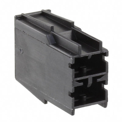 100100-1 by TE Connectivity AMP Connectors - CONNECTOR RECPT HSG 0.25 2POS BLACK