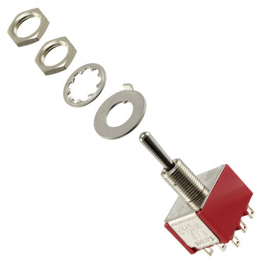 1003P1T1B1M1QEH by E-Switch - SWITCH TOGGLE 3PDT 5A 120V