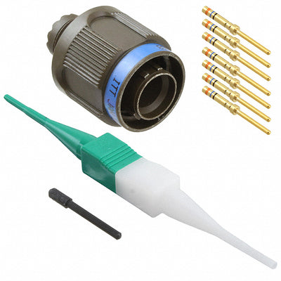 D38999/26WA35PN by ITT Cannon, LLC - CONNECTOR PLUG MALE 6POS GOLD CRIMP