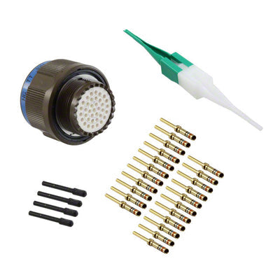 D38999/26WD35PN by ITT Cannon, LLC - CONNECTOR PLUG MALE 37POS GOLD CRIMP
