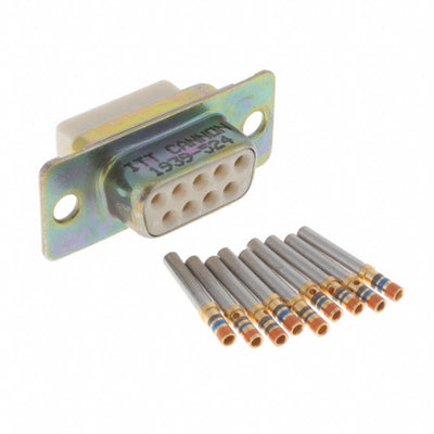 M24308/2-1Z by ITT Cannon, LLC - CONNECTOR DSUB RCPT 9POS PNL MNT