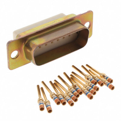 M24308/4-2F by ITT Cannon, LLC - CONNECTOR DSUB PLUG 15POS PNL MNT