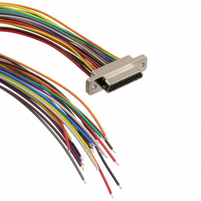 M83513/03-D03N by ITT Cannon, LLC - CABLE DSUB PLUG 25POS LEADS 18