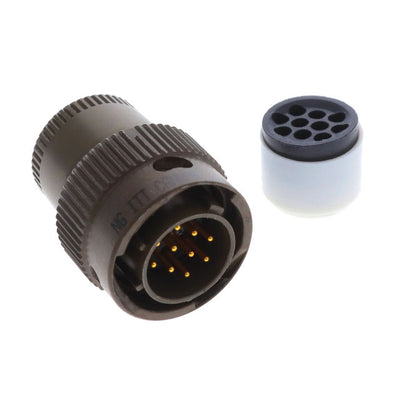 MS3116E12-10P by ITT Cannon, LLC - CONNECTOR PLUG 10POS STRAIGHT W/PINS